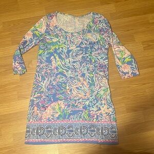 Lilly Pulitzer 3/4 sleeve shirt dress size Large